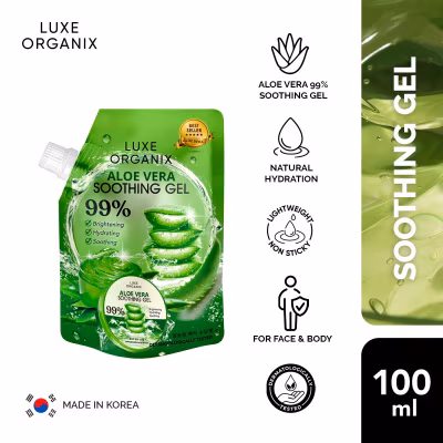 LUXE ORGANIX - Luxe Organix Aloe Vera Soothing Gel 99% 100ml Sachet image